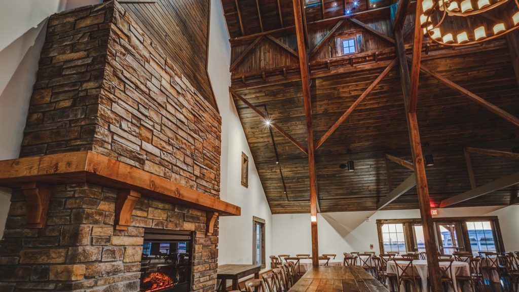 Palace Event Center barn wood ceiling