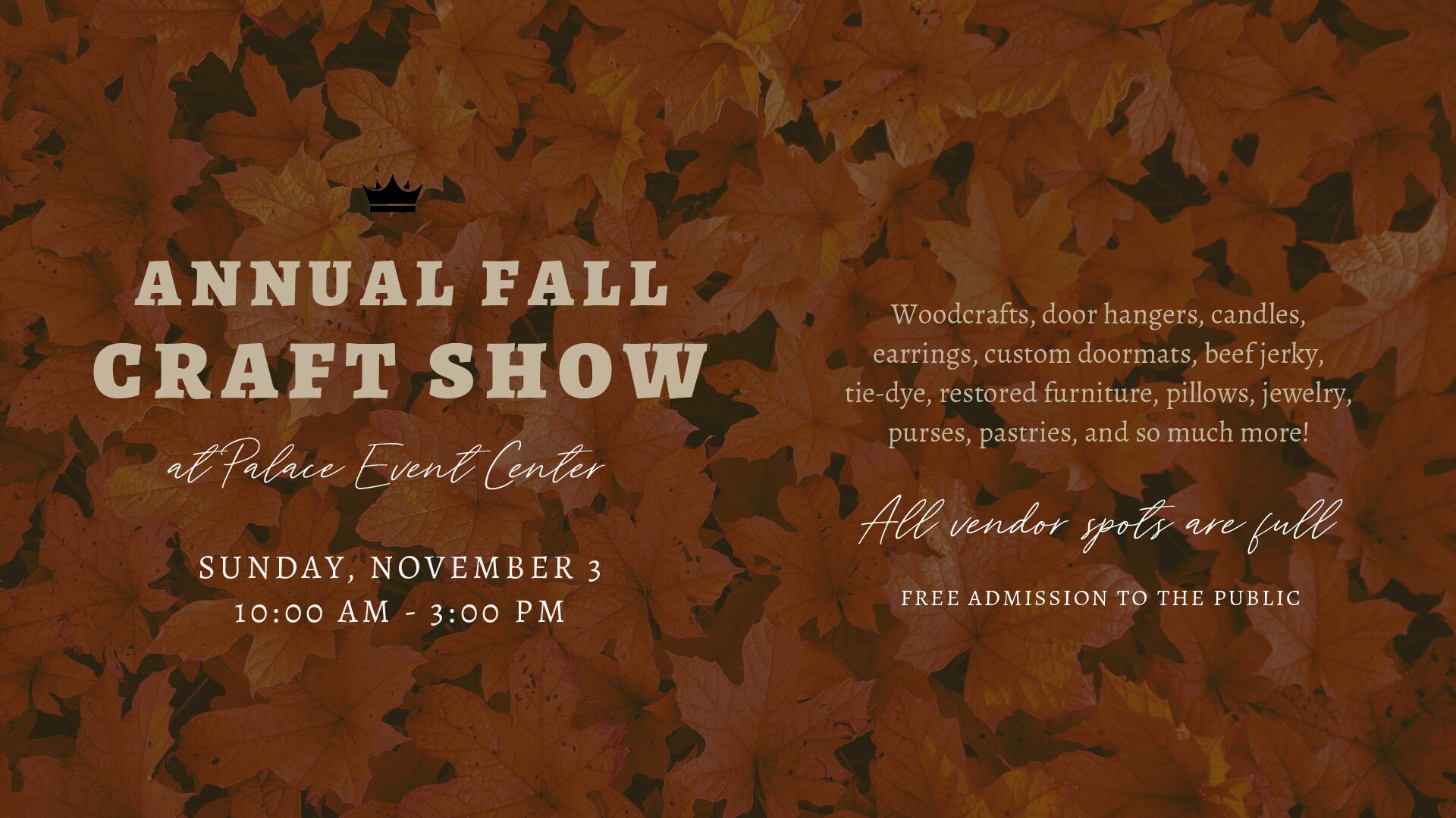 Fall Craft Show 2024